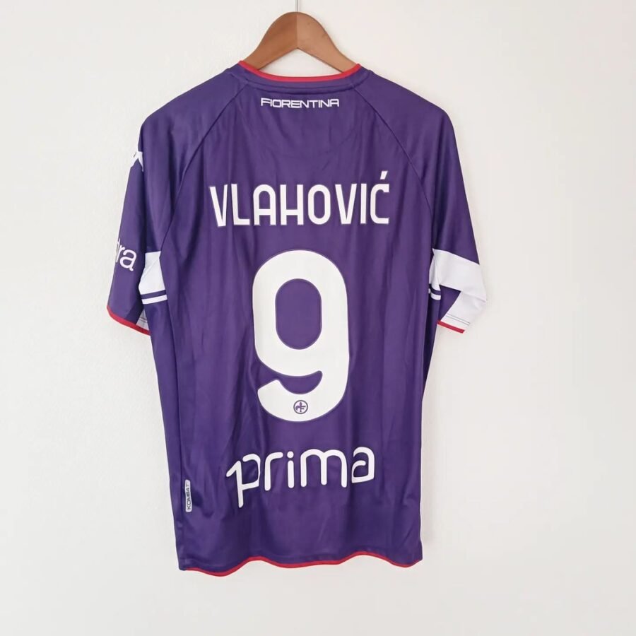 Fiorentina 2021/2022 Home Shirt - Vlahović #9 - Size M